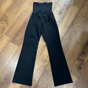 Motherhood Maternity Black High-Waisted Wide Leg Dress Pants Size ML